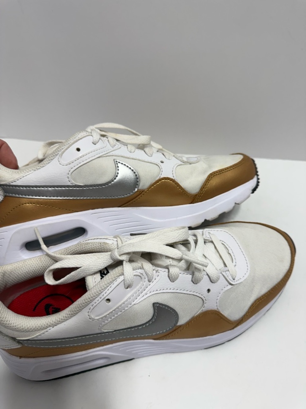 Nike Air Max SC Shoes Women's 5.5 White Metallic Sneaker CW4554-107 - Picture 4 of 7